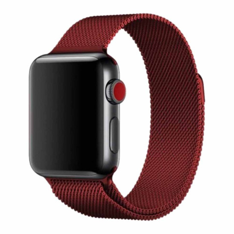 Ремешок для Apple watch 38/40/41mm Milanese Loop Band China red